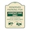 Signmission Reserved Parking for Compact Car Unauthorized Vehicles Towed Away Alum, 24" x 18", TG-1824-23122 A-DES-TG-1824-23122 - alternate 1